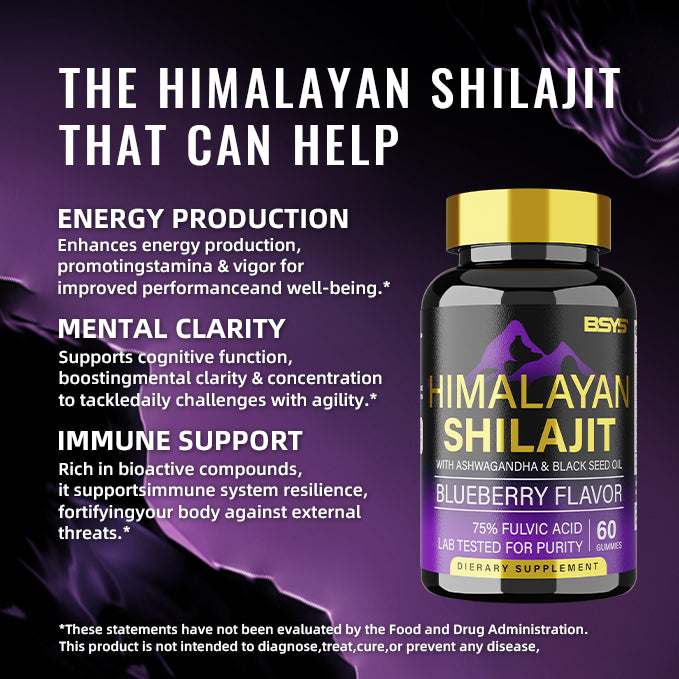 Himalayan Shilajit Gummies Blueberry Flavor