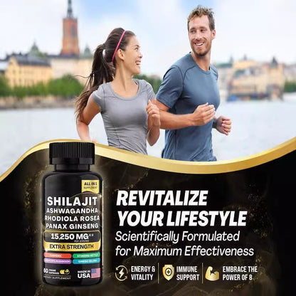 2-in-1 Shilajit Frozen Collagen Peptide Capsule Help Reduce Wrinkles
