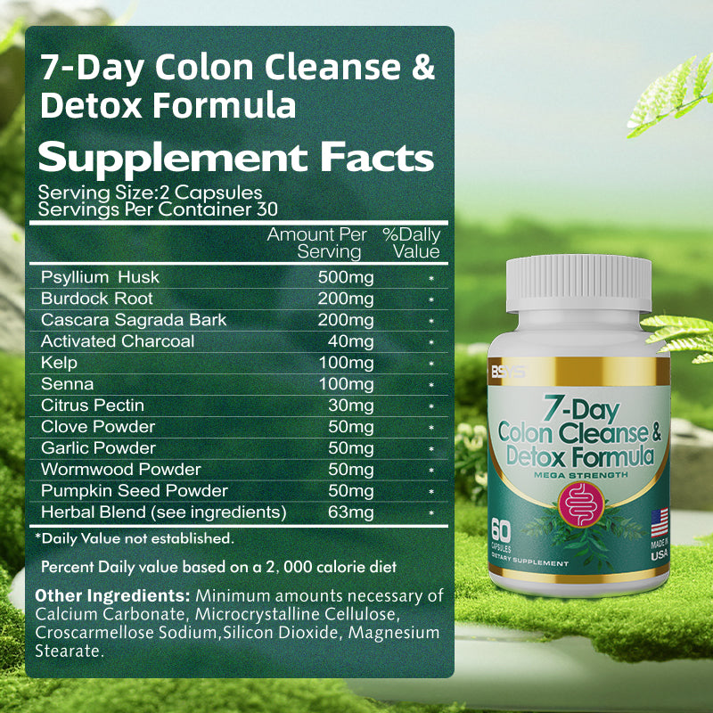 7-Day Colon Cleanse & Detox Formula Capsule