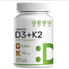 Vitamin D3 K2 with Coconut Oil Soft Capsules