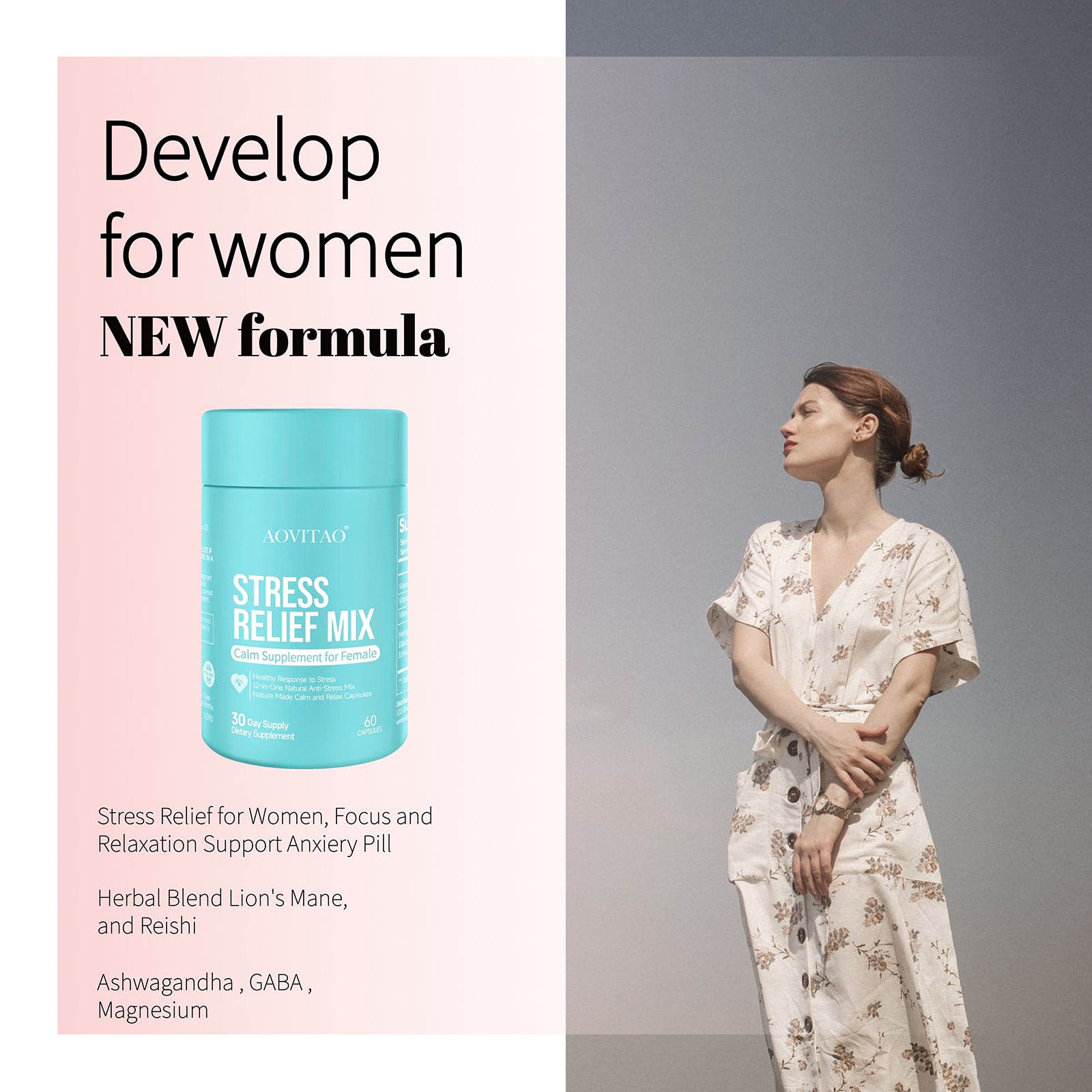 Ashwagandha For Women Supplement With L-Theanine Magnesium