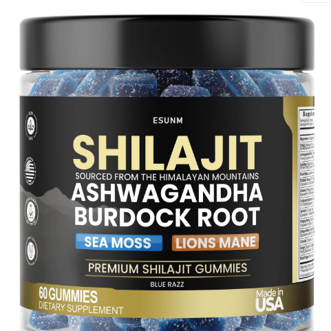 Shilajit Gummies with Ashwagandha 60 Tablets