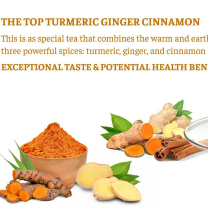 Premium Turmeric Ginger Cinnamon Tea Bags