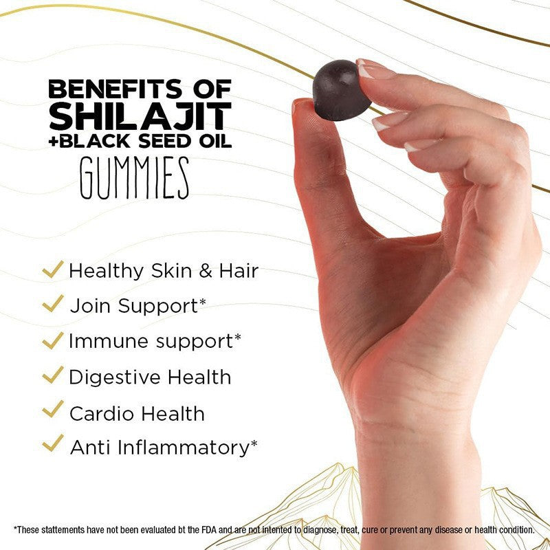 Shilajit + Black Seed Oil Gummies