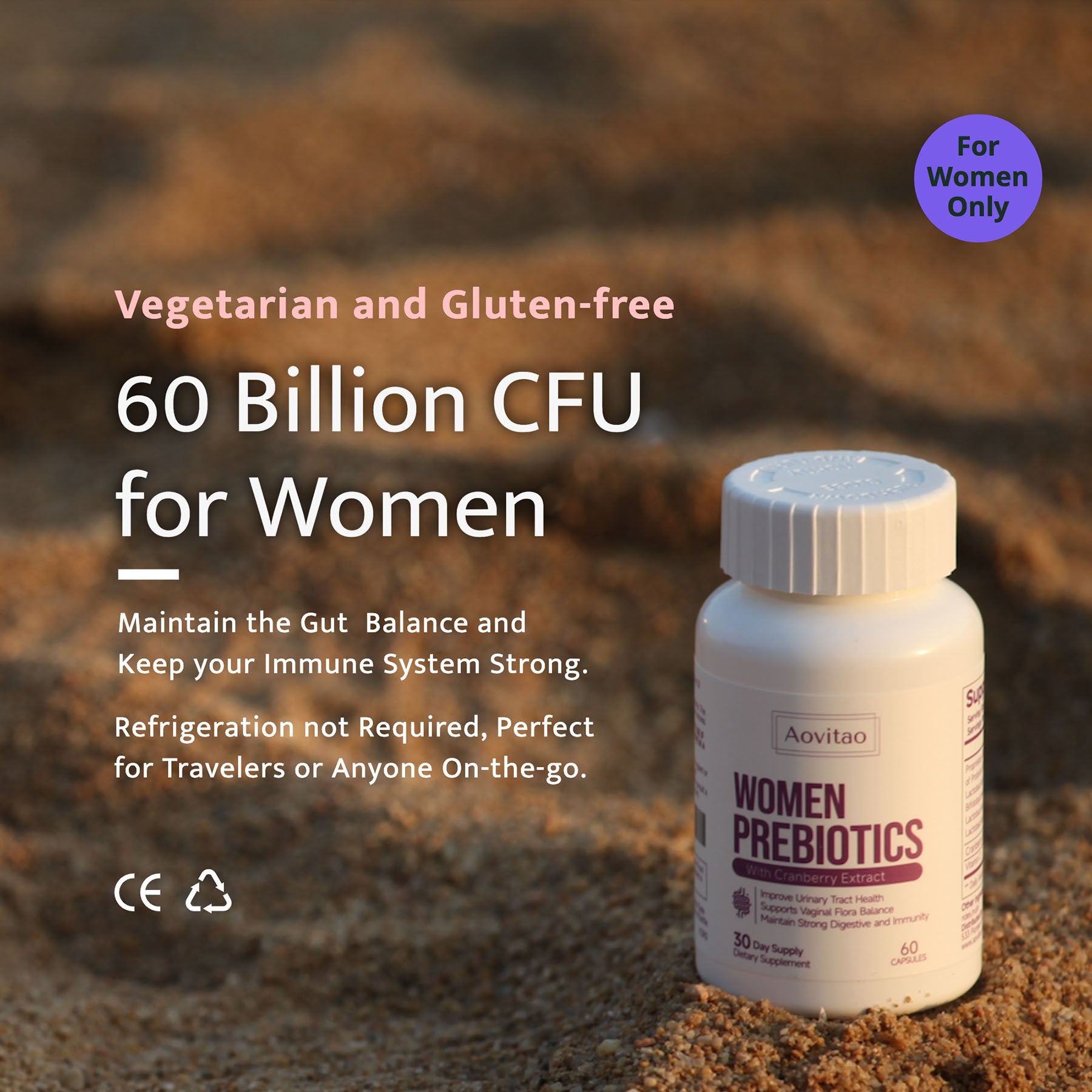 Vaginal Probiotics Women Ph Balance Pills 60 Billion CFU Capsules