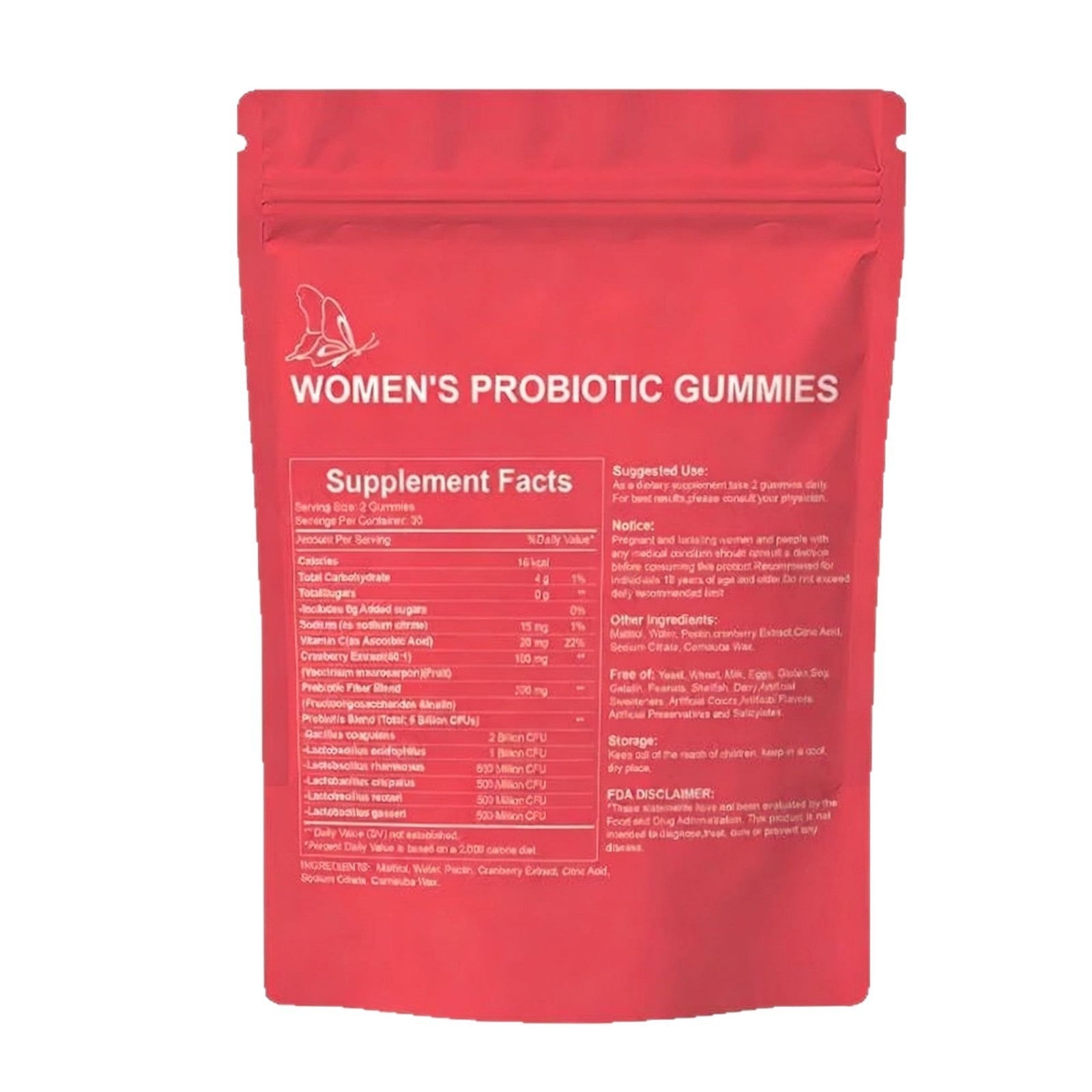 Women's Probiotics Gummies 5Billion CFU