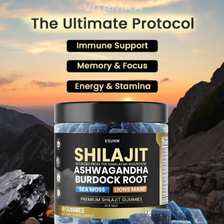 Shilajit Gummies with Ashwagandha 60 Tablets